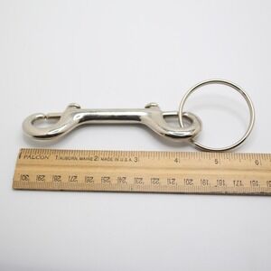 Double‎ Ended Bolt Snap Hook with Ring, Trigger Clip, Equestrian Hardware